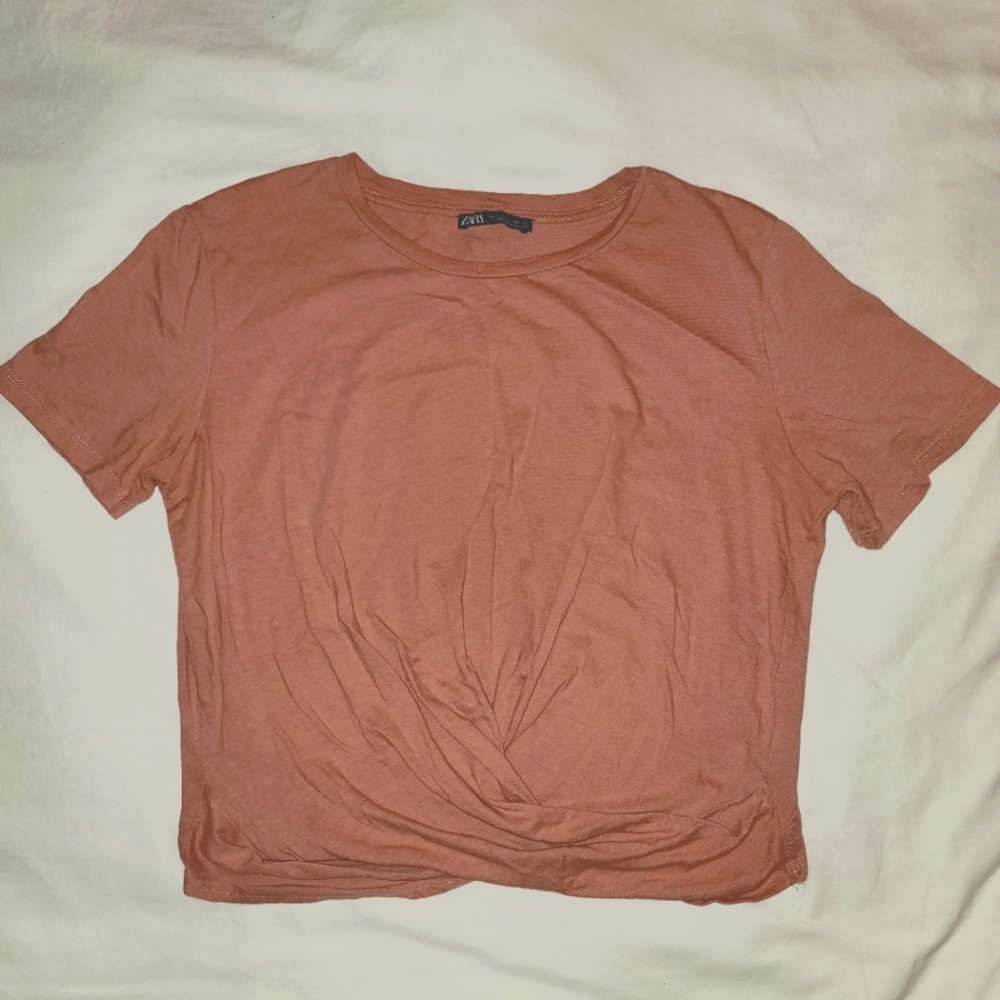 Zara twist crop top